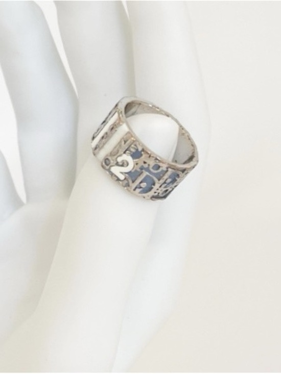 Dior Jewelry - DIOR Trotter No 2 Ring Oblique Band Vintage Circa 2000s